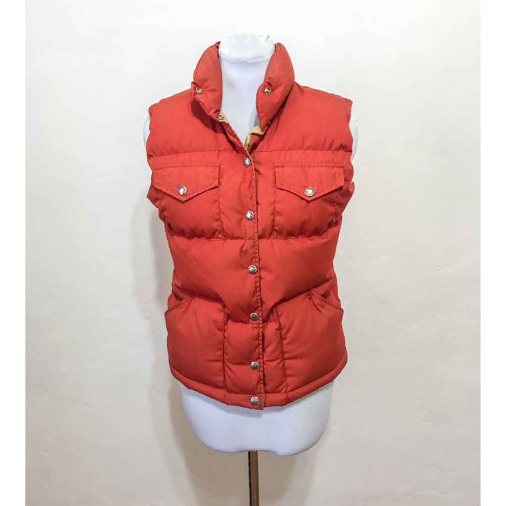 The North Face Retro Burnt Orange Puffer Vest